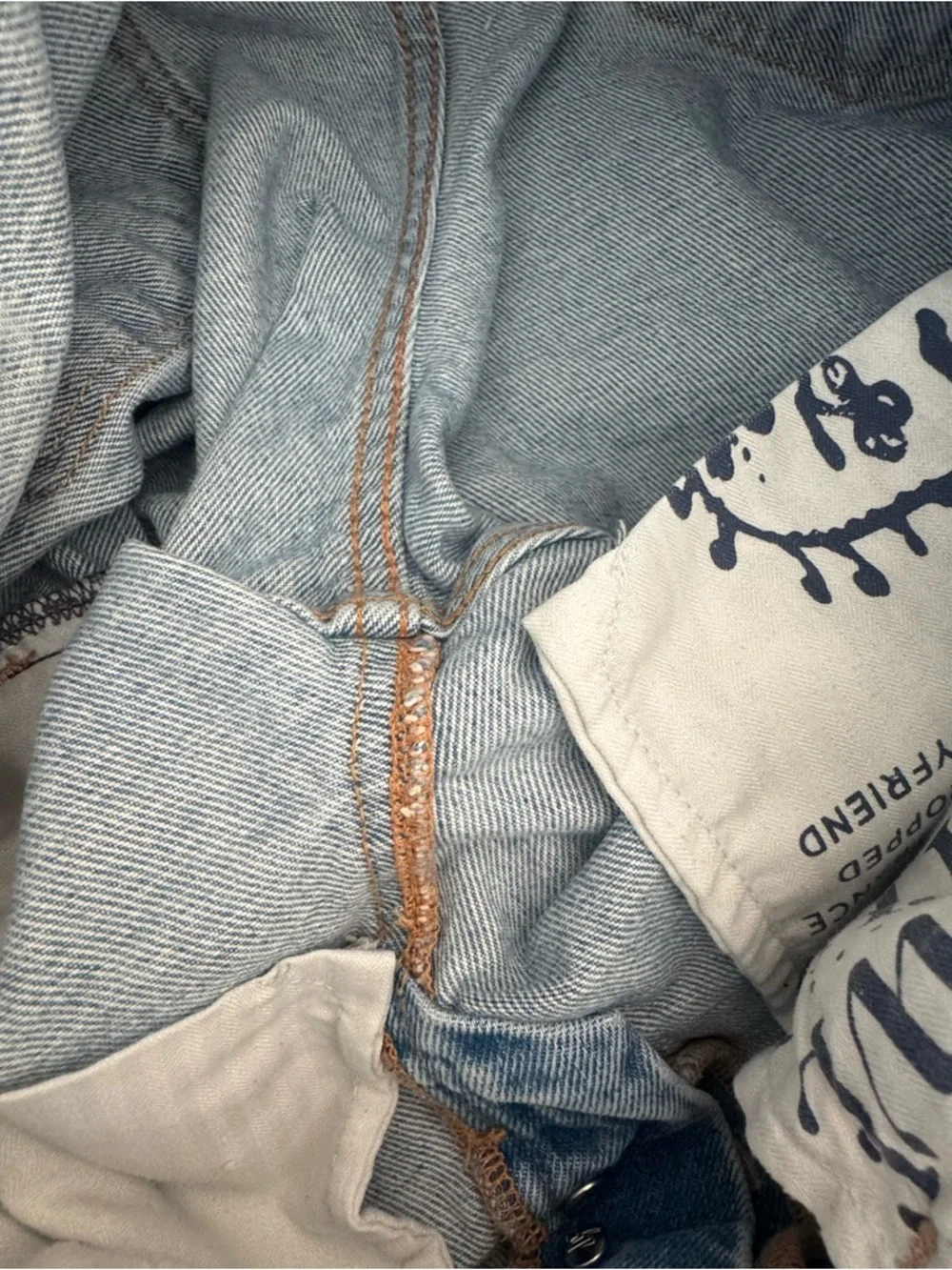 We The Free Deep Trance Dropped Boyfriend Jeans 25 Light Wash Cropped Wide Leg - Picture 6 of 9